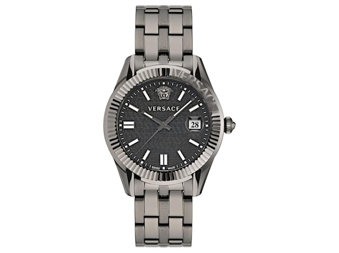Versace Greca Time Bracelet Watch Grey  ref.732624