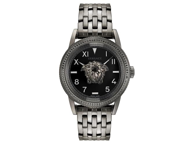 Versace V-Palazzo Diamond Watch Black  ref.732658