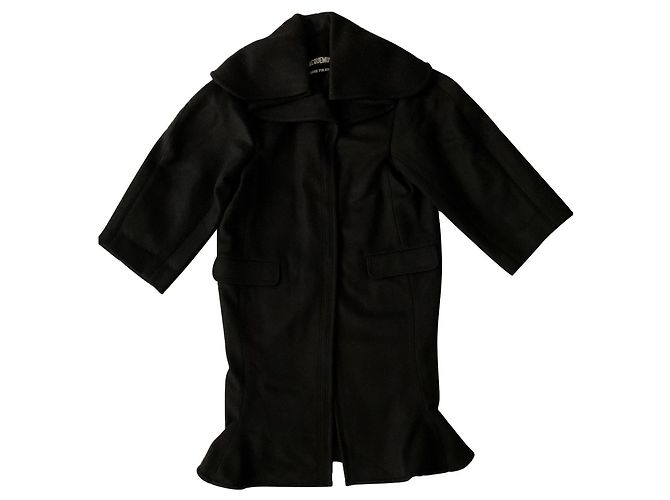Jacquemus Oversized black wool coat