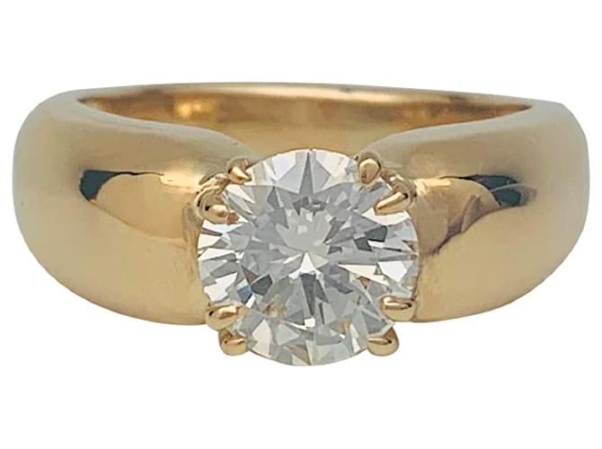 inconnue Yellow gold bangle ring, diamond.  ref.732877