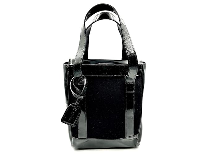 Gucci Top Handle Mini-Tasche Schwarz Leder  ref.733112
