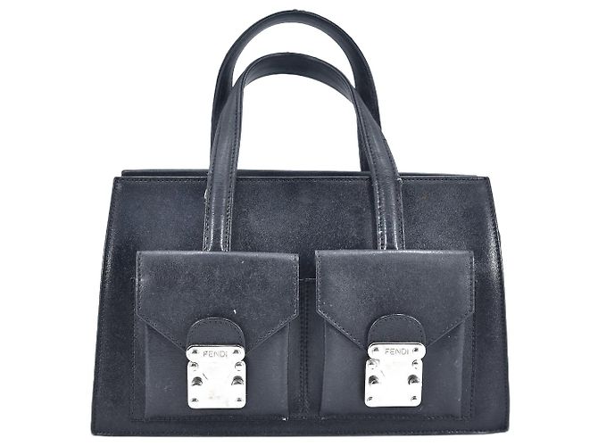 Bolsa de couro Fendi Bolsa de couro Preto