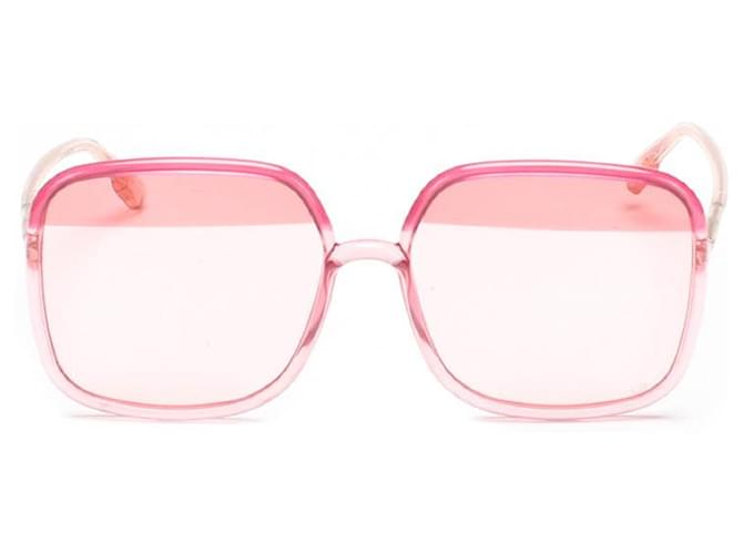Dior Oversized Tinted Sunglasses Pink Metal  ref.733526