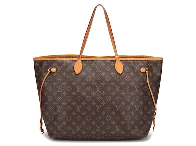 Louis Vuitton Monogram Neverfull GM with Pouch Brown Cloth  ref.733630