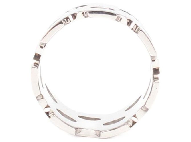 Ring Hermès Hermes Perfore Bufanda Anillo Anillo de metal en excelentes condiciones Plata