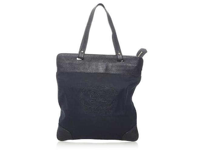 Burberry Nylon Canvas Tote Bag Black Cloth  ref.733949