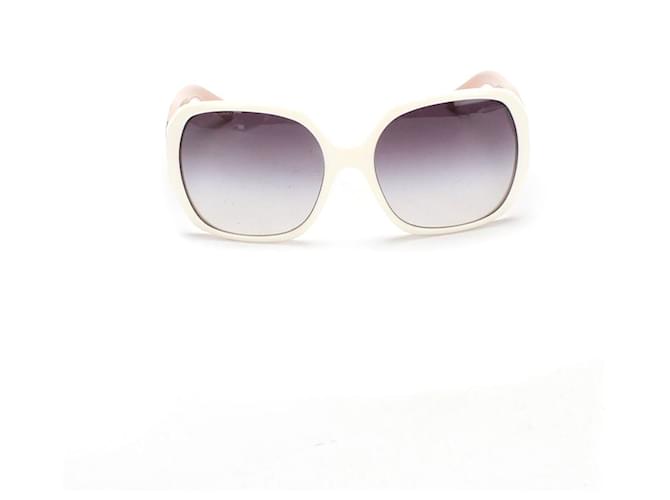 Burberry Gafas de sol degradadas extragrandes Blanco Plástico  ref.734188