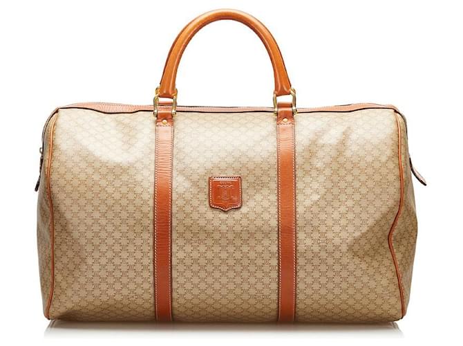Celine Macadam Travel Bag  Leather travel bag, Leather weekender bag,  Leather weekender
