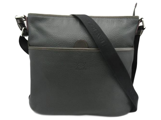 Loewe Leather Crossbody Bag Green Pony-style calfskin  ref.734302
