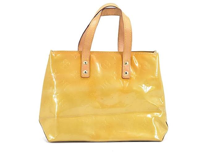 Louis Vuitton Vernis Reade PM Yellow Leather Pony-style calfskin  ref.734389