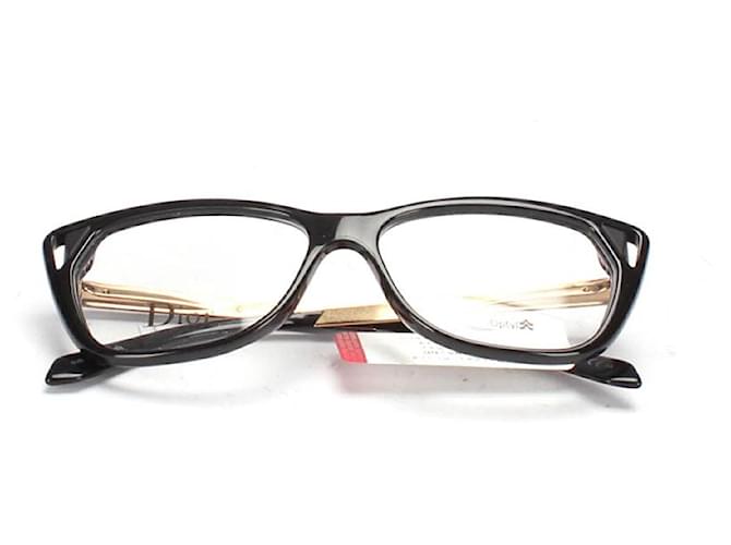 Dior Quadratische Brille Schwarz Harz  ref.734515