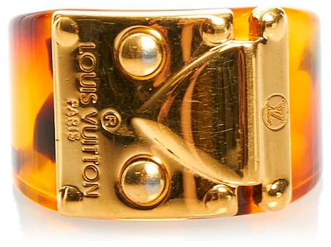 Louis Vuitton Bracelet en résine Lock Me M65204 Plastique Marron  ref.734659