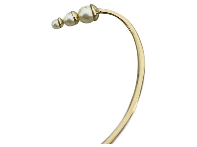 Dior Punho de orelha de pérola falsa Dourado  ref.734691