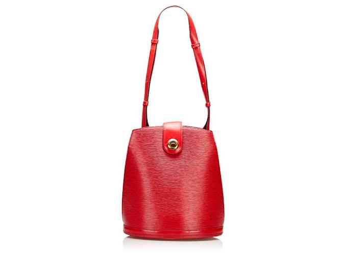 Louis Vuitton Epi Cluny M52257 Vermelho Couro Bezerro-como bezerro  ref.734761