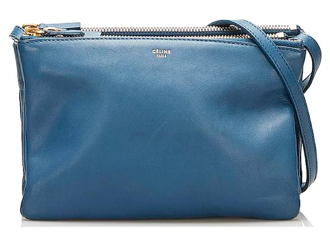 blue celine trio bag