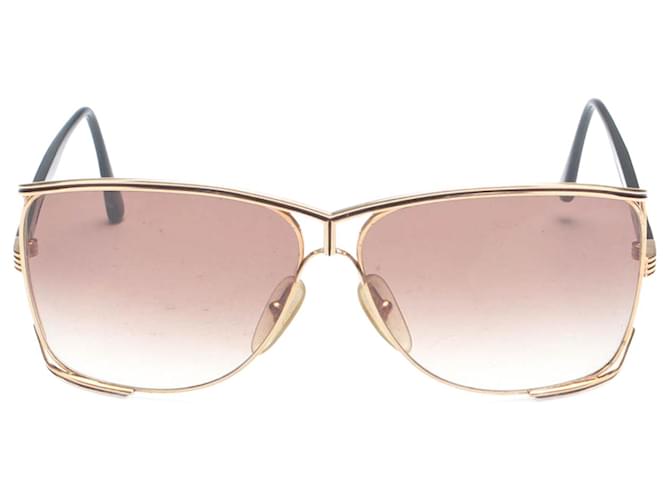 Dior Gafas de sol polarizadas estilo aviador Castaño Metal  ref.734785