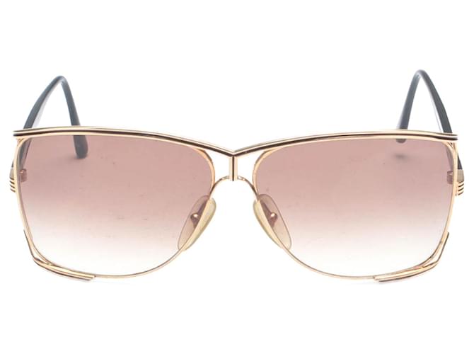 Occhiali da sole colorati Dior Aviator Occhiali da sole in metallo in condizioni eccellenti Marrone  ref.734785