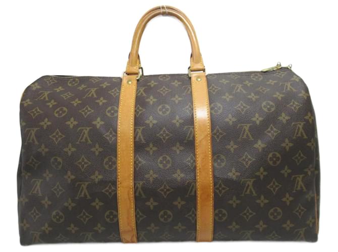 Louis Vuitton Monogram Keepall 45 M41428 Brown Cloth  ref.734802