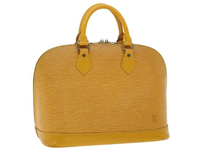 Louis Vuitton Alma Yellow Leather  ref.735037