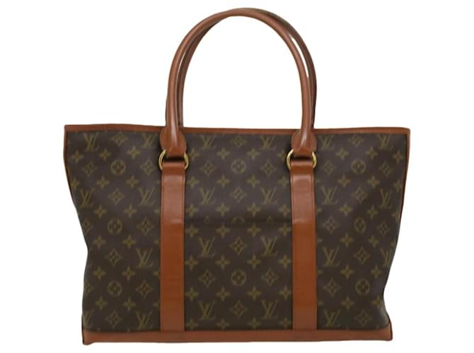 Louis Vuitton Sac Weekend Brown Cloth  ref.735255