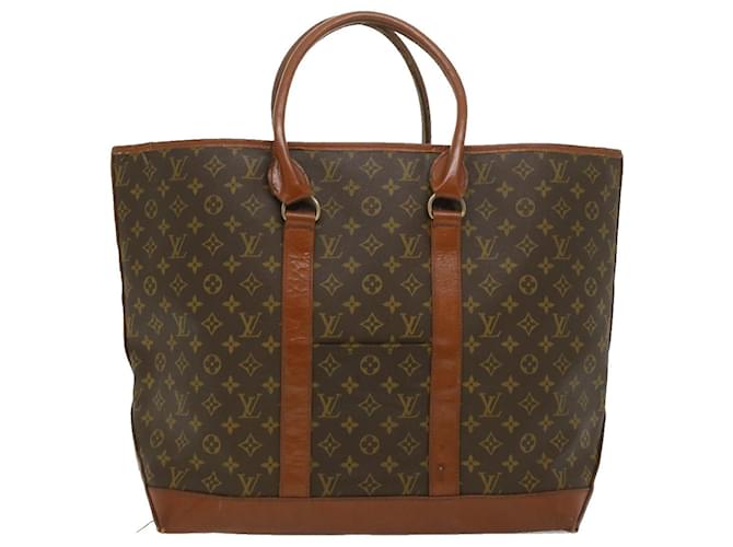 Louis Vuitton Sac Weekend Brown Cloth  ref.735287