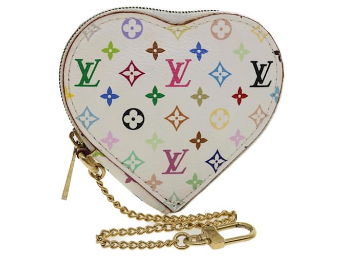 Auth Louis Vuitton Monogram Porte Monnaie Coeur Heart Coin Purse