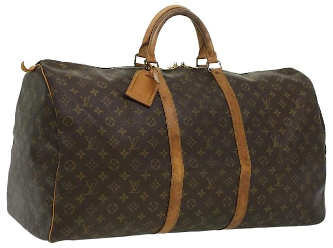 Louis Vuitton Monogram Keepall 60 Boston Bag M41422 LV Auth 33559 Cloth  ref.735641