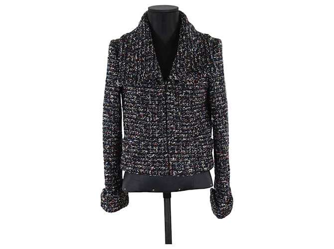 Chanel jacket 36 Blue Cotton ref.735711 - Joli Closet