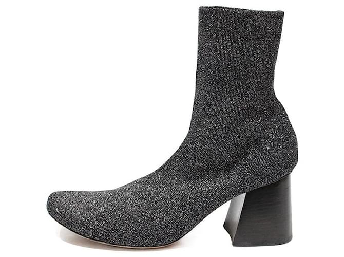 Céline Ankle Boots Grey Cloth  ref.735823