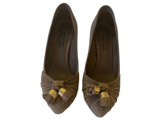 Louis Vuitton High Heels Beige Hirschleder