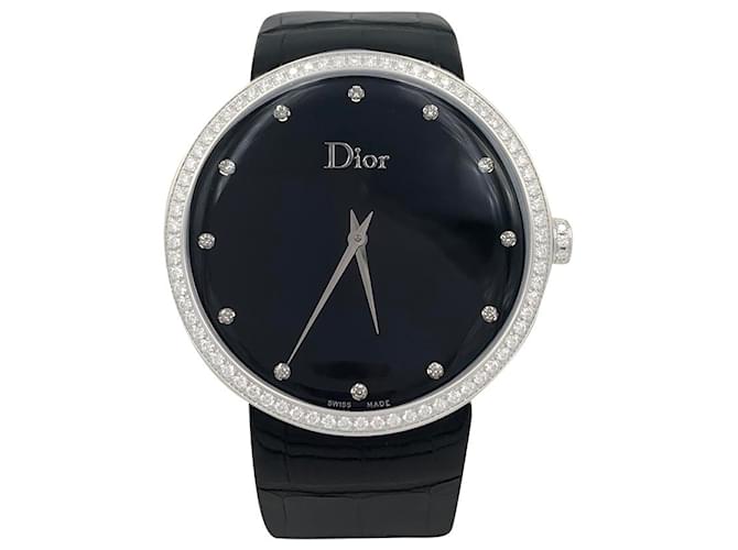 Orologio Dior, “La D de Dior”, acciaio, Diamants. Diamante  ref.735853