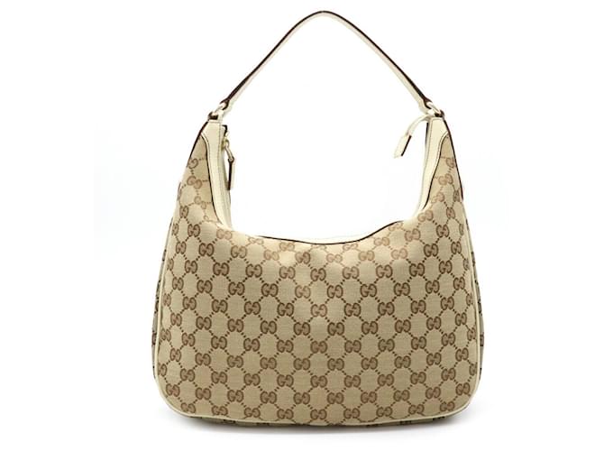 Gucci Charmy GG Canvas Hobo Bag Beige - Gucci Handbags