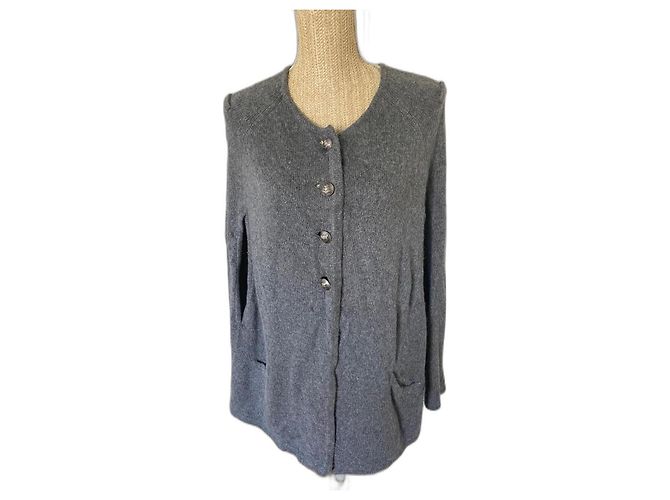 Gerard Darel Poncho Grau Angora