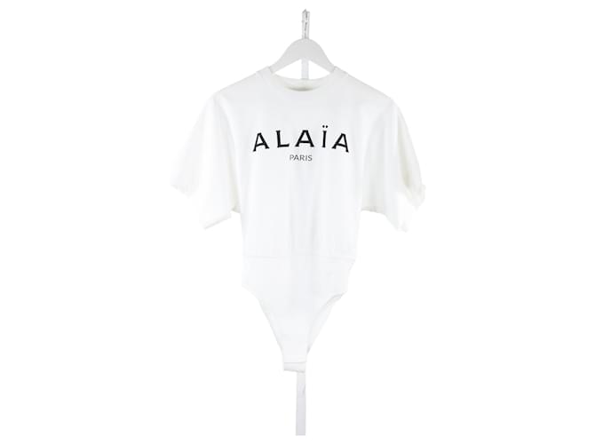 Alaïa Top Alaia 34 White Cotton ref.736417 - Joli Closet