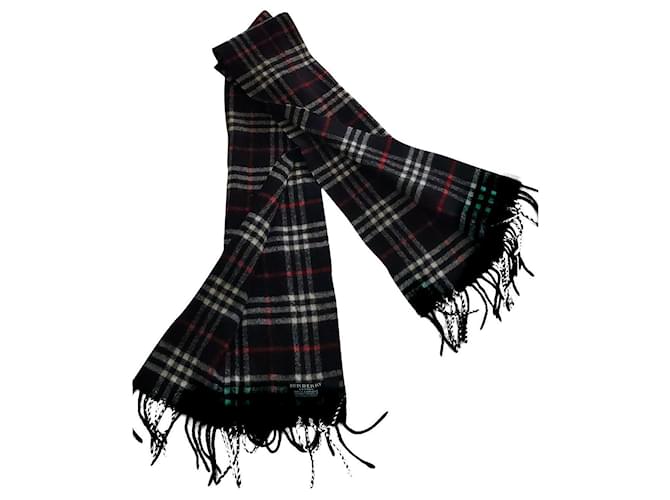 Burberry scarf Black Cashmere  ref.736601
