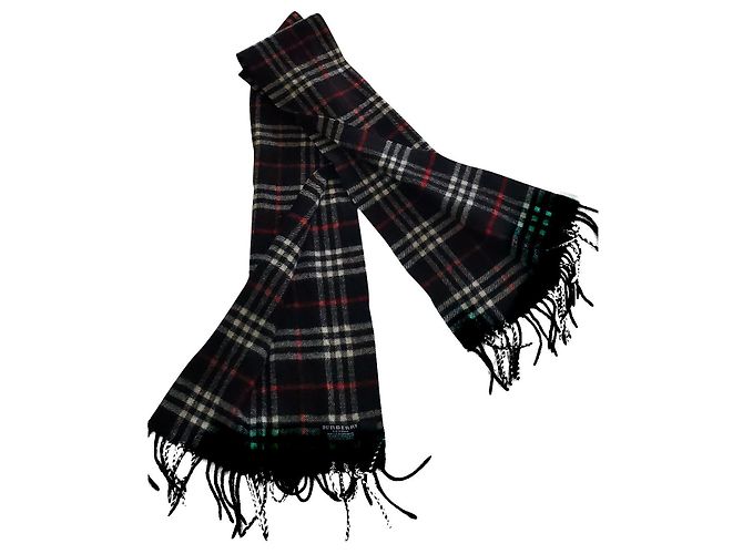 Sciarpa Burberry Nero Cachemire