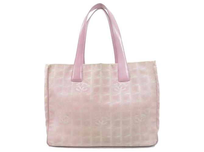 Chanel Travel line Toile Rose  ref.738133