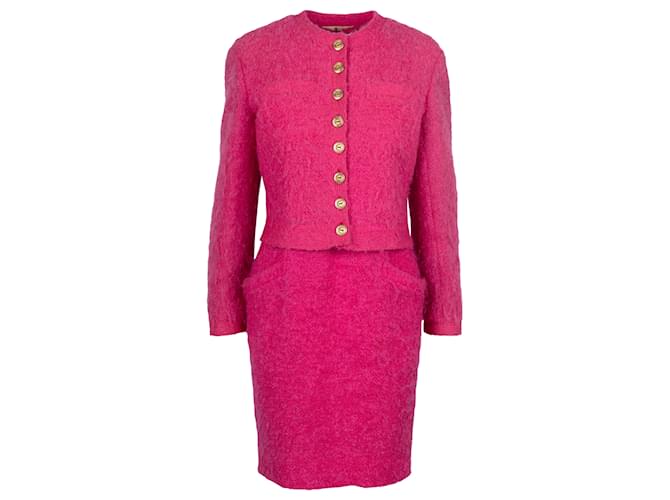 Robe en laine rose Valentino avec veste  ref.738144