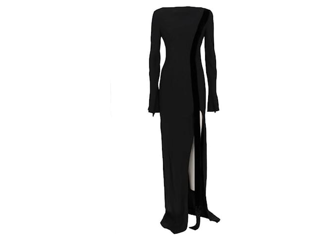 Gianfranco Ferré Long Side Slit Dress Black ref.738180 - Joli Closet