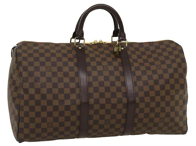Louis Vuitton Keepall 50 Brown Cloth  ref.738253