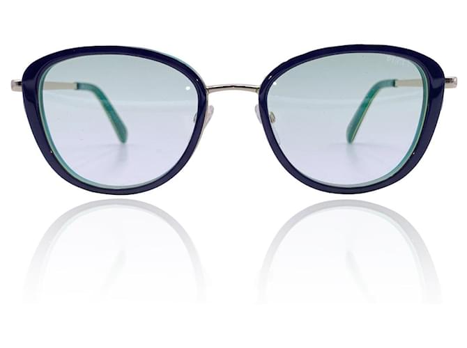 Emilio Pucci Menta azul verde gafas de sol EP 47-O 92PAG 52/19 135MM Metal  ref.738269