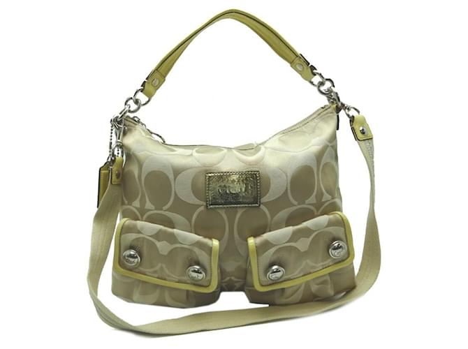 Coach Beige Leather  ref.738702