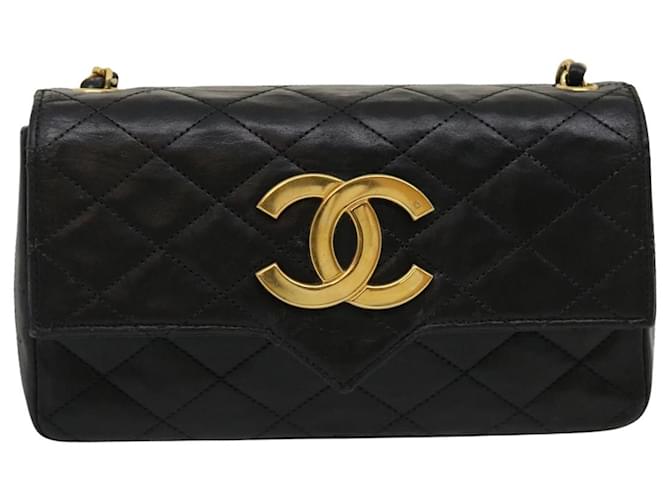 Chanel Classic Flap Black Leather  ref.738709
