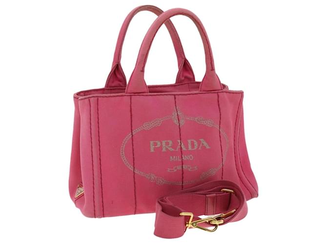 Prada, Bags, Auth Prada Nylon Hot Pink Crossbody Bag