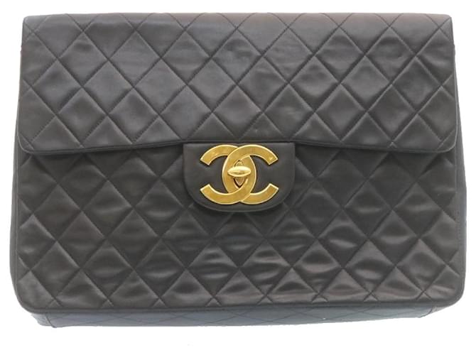 Chanel Black Leather  ref.739103