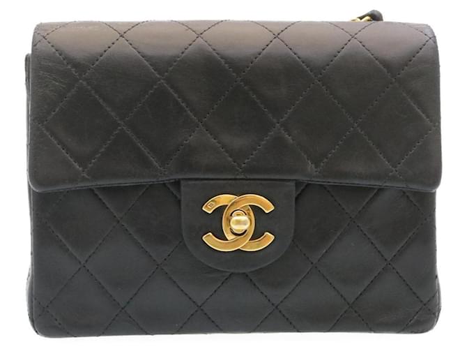 Chanel Black Leather  ref.739189