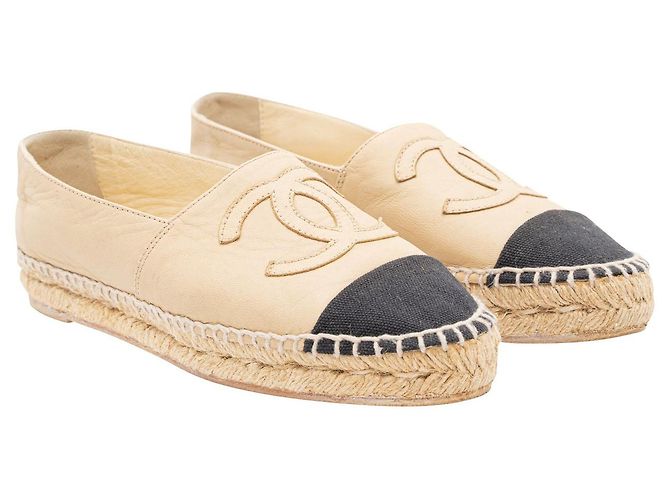 Chanel Espadrille Interlocking CC Logo