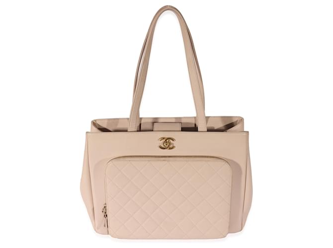 Chanel Beige Caviar Large Business Affinity Tote  Flesh  ref.739844