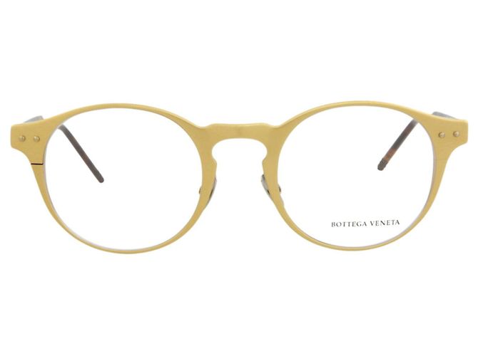 Bottega Veneta Round-Frame Alluminium Optical Frames