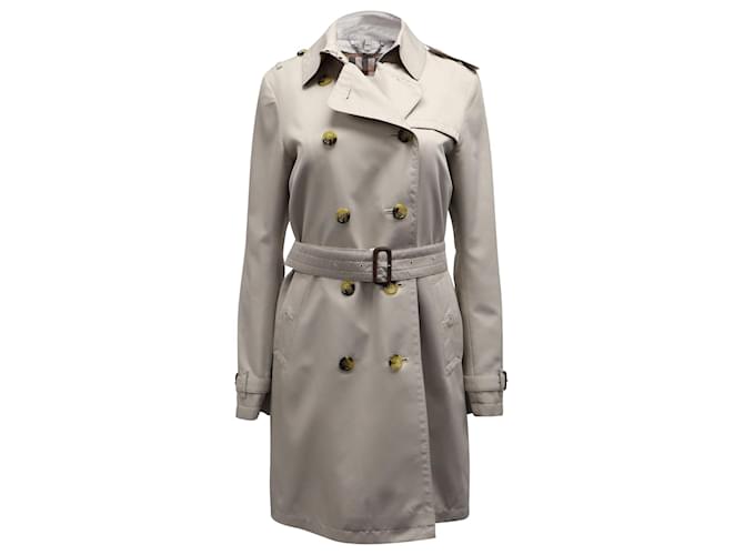 Trench coat Burberry Keningston in cotone beige  ref.740273